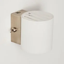 Applique Bamako Nickel mat, 1 lumière