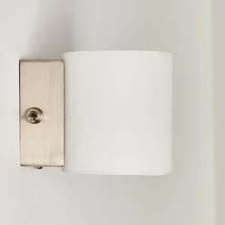 Applique Bamako Nickel mat, 1 lumière