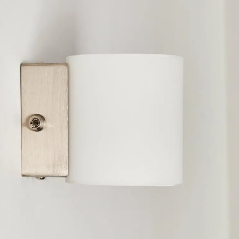 Applique Bamako Nickel mat, 1 lumière