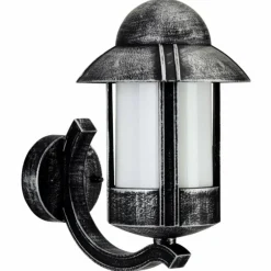 Applique extérieure Albert 1840 Noir, Argenté, 1 lumière