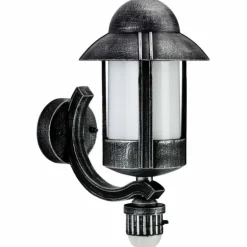 Applique extérieure Albert 1842 Noir, Argenté, 1 lumière, Détecteur de mouvement
