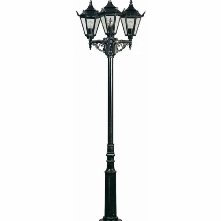 Applique extérieure Albert 2049 Noir, Argenté, 3 lumières