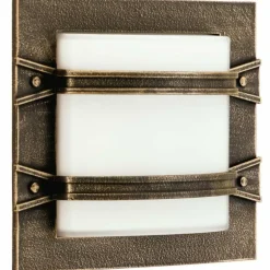 Applique extérieure Albert 262 Brun, Laiton, 1 lumière