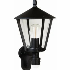 Applique extérieure Albert 1815 Noir, 1 lumière, Détecteur de mouvement
