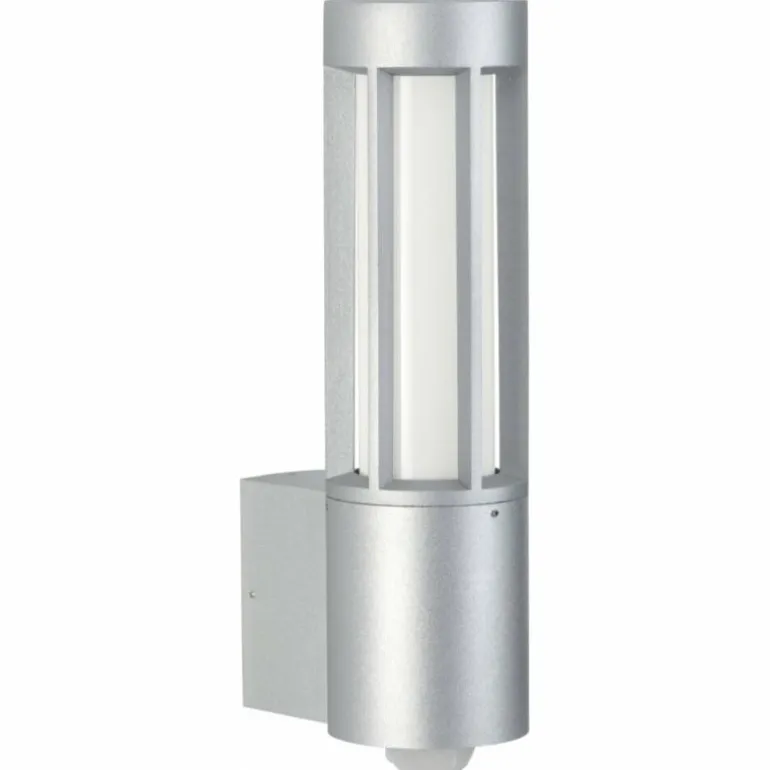 Applique extérieure Albert 221 Argenté, 1 lumière, Détecteur de mouvement