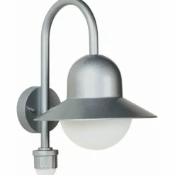 Applique extérieure Albert 661 Argenté, 1 lumière, Détecteur de mouvement