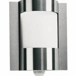 Applique extérieure avec détecteur Albert Acier inoxydable, 1 lumière, Détecteur de mouvement