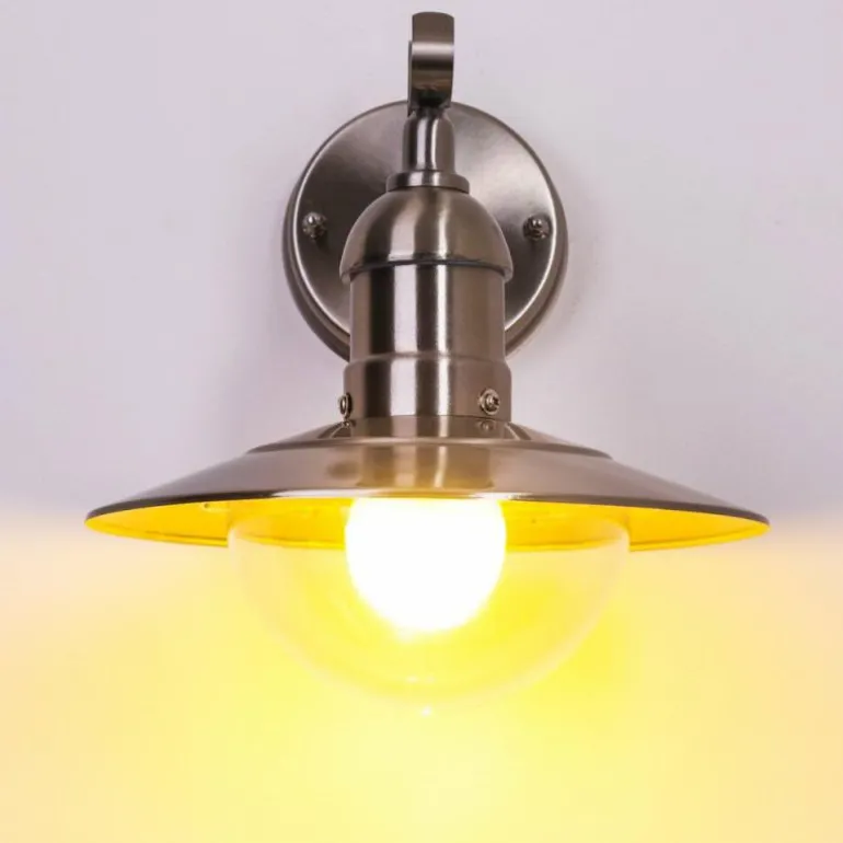 Applique extérieure Broni Acier inoxydable, 1 lumière