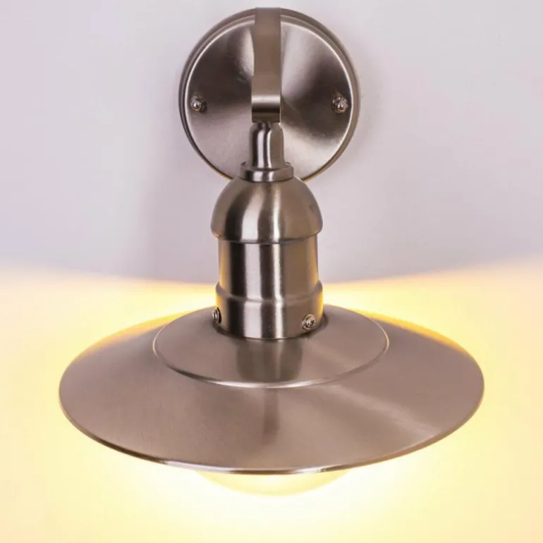 Applique extérieure Broni Acier inoxydable, 1 lumière