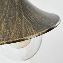 Applique extérieure Elgin Noir doré, 1 lumière