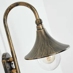 Applique extérieure Elgin Noir doré, 1 lumière