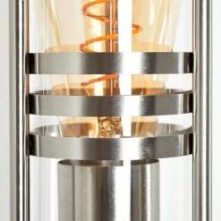 Applique extérieure Forli Acier inoxydable, Transparent, 1 lumière