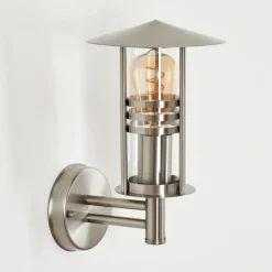 Applique extérieure Forli Acier inoxydable, Transparent, 1 lumière