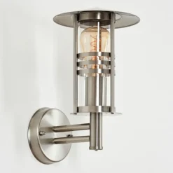 Applique extérieure Forli Acier inoxydable, Transparent, 1 lumière