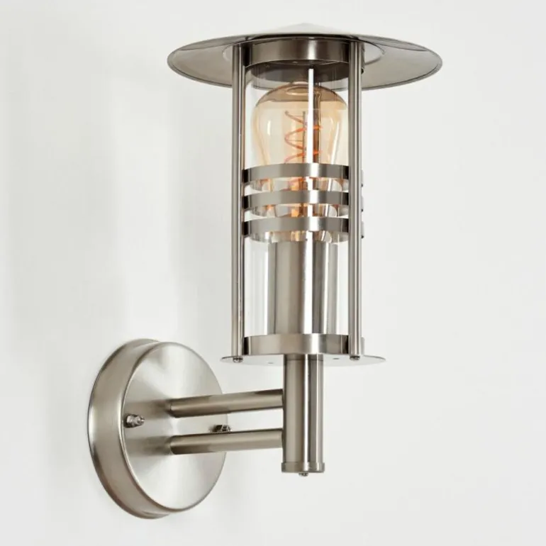 Applique extérieure Forli Acier inoxydable, Transparent, 1 lumière