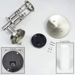 Applique extérieure Forli Acier inoxydable, 1 lumière