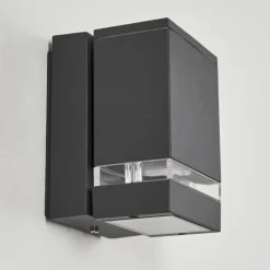 Applique extérieure Haines Anthracite, Noir, 1 lumière