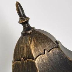 Applique extérieure Hongkong Brun doré, 1 lumière