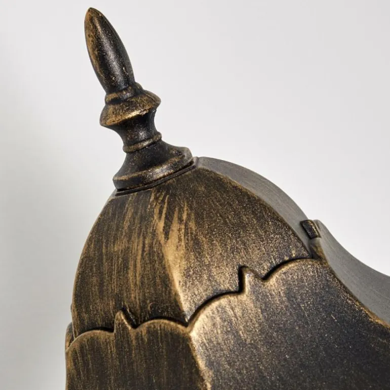 Applique extérieure Hongkong Brun doré, 1 lumière