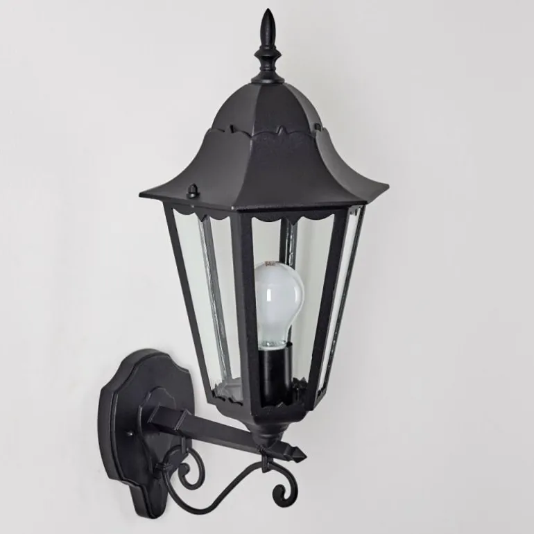 Applique extérieure Hongkong Noir, 1 lumière