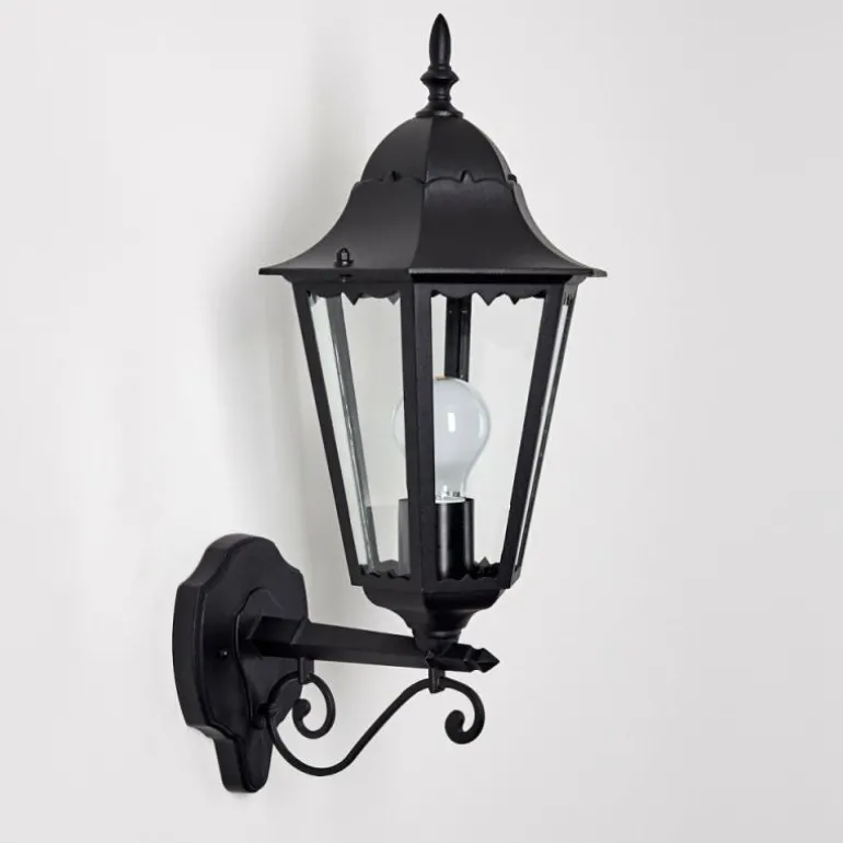 Applique extérieure Hongkong Noir, 1 lumière