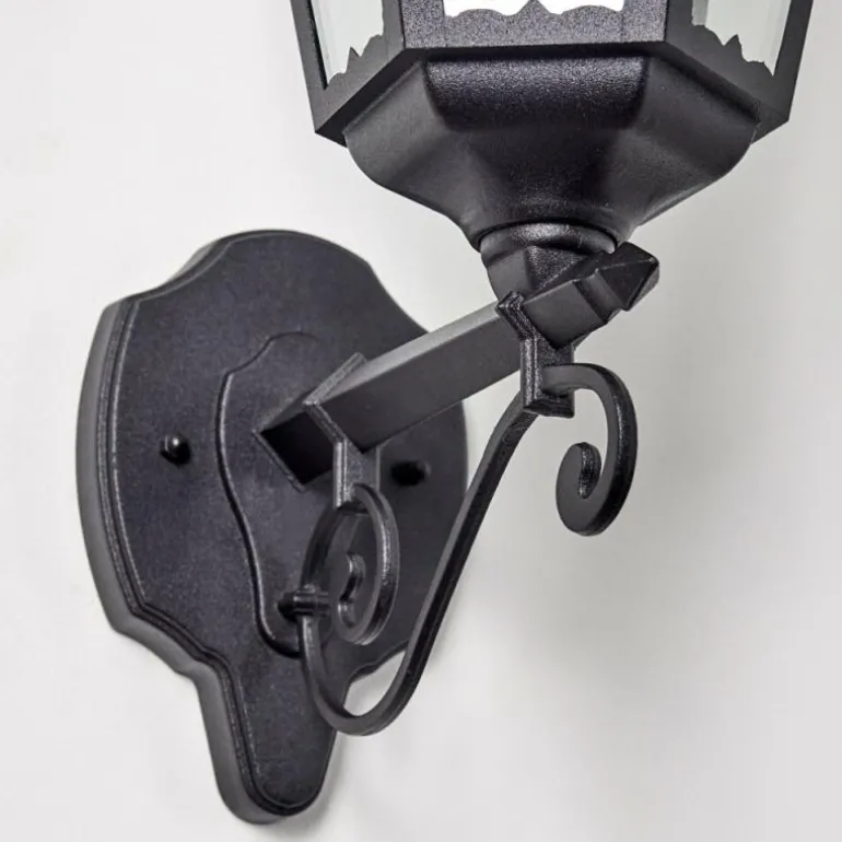 Applique extérieure Hongkong Noir, 1 lumière