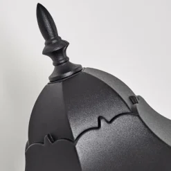 Applique extérieure Hongkong Noir, 1 lumière