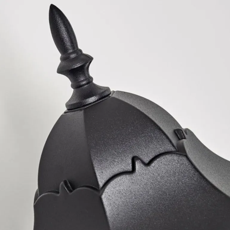 Applique extérieure Hongkong Noir, 1 lumière