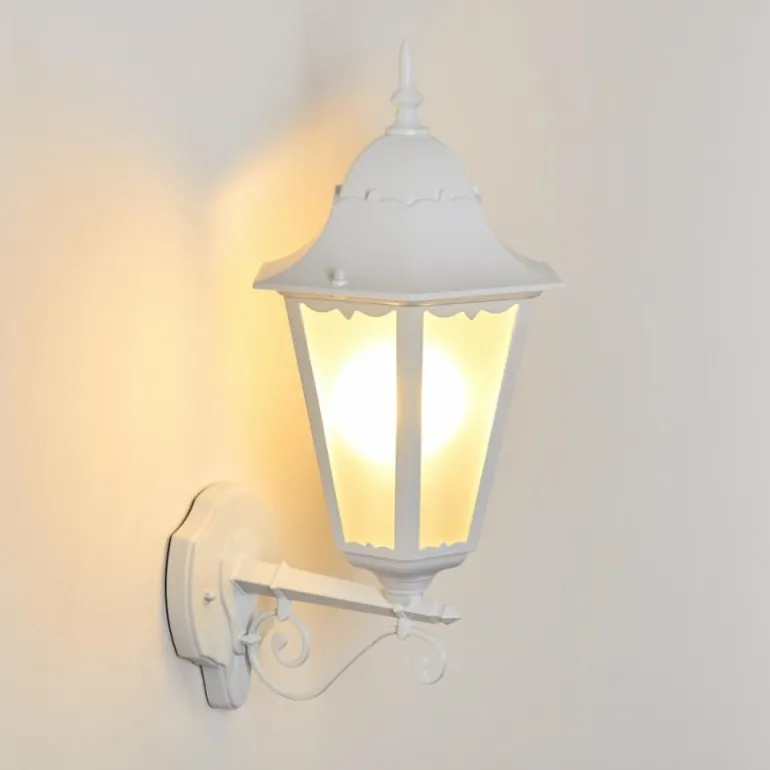 Applique extérieure Hongkong Blanc, 1 lumière