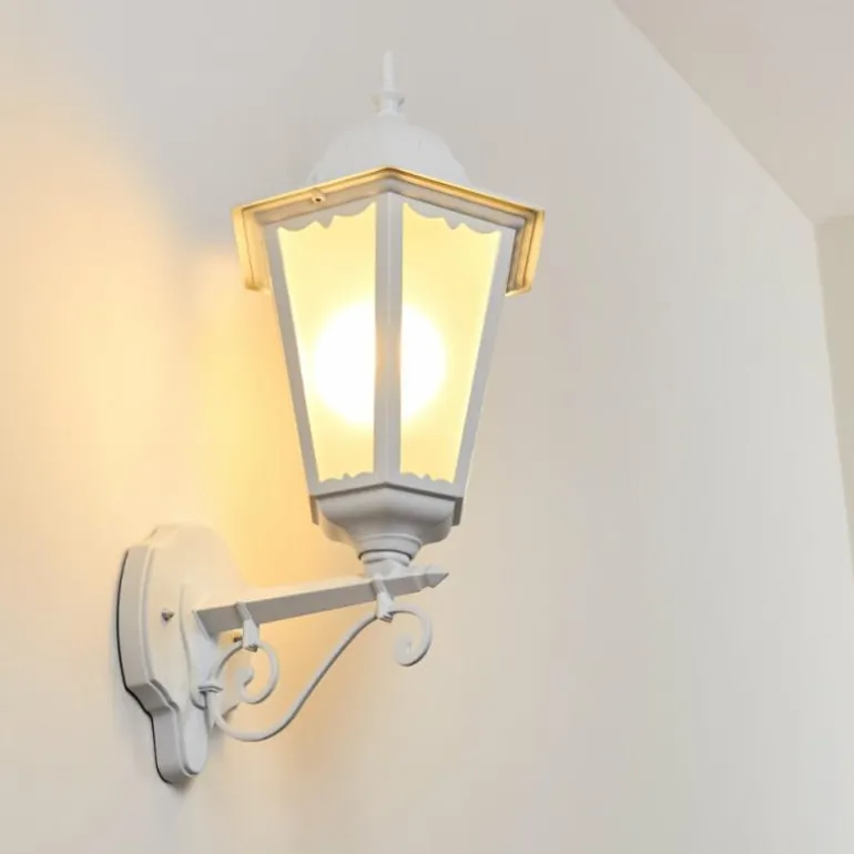 Applique extérieure Hongkong Blanc, 1 lumière