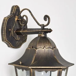 Applique extérieure Hongkong Brun doré, 1 lumière