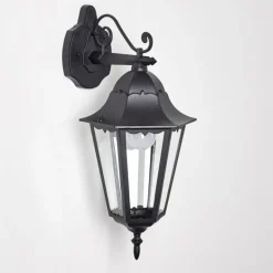 Applique extérieure Hongkong Noir, 1 lumière