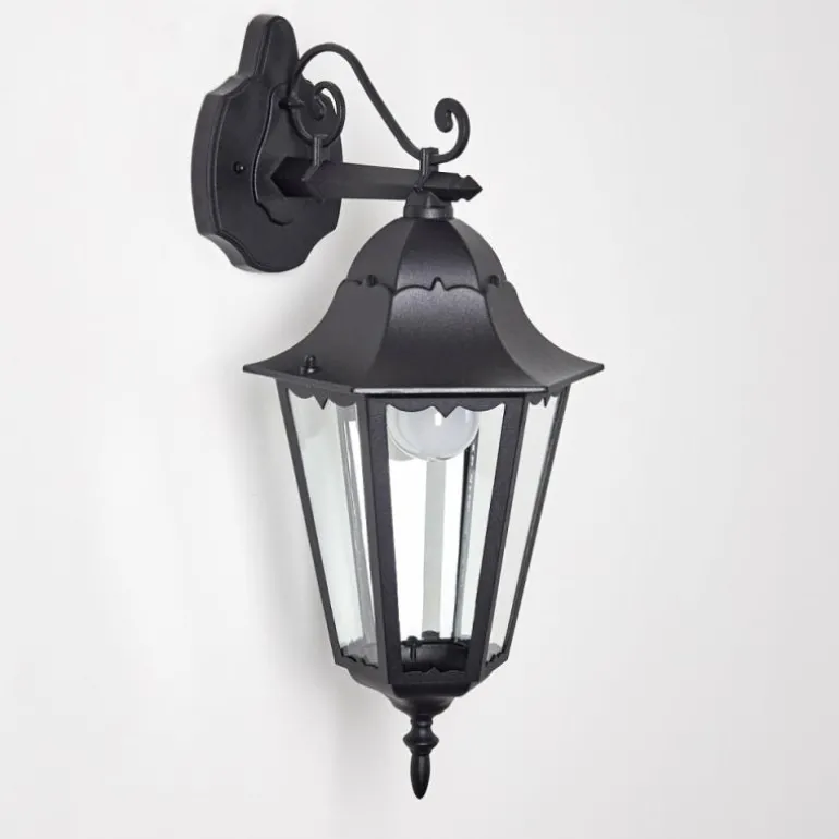 Applique extérieure Hongkong Noir, 1 lumière