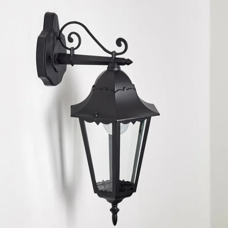 Applique extérieure Hongkong Noir, 1 lumière