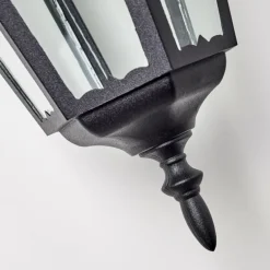 Applique extérieure Hongkong Noir, 1 lumière