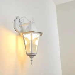 Applique extérieure Hongkong Blanc, 1 lumière