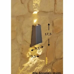 Applique extérieure Konstsmide LED Acier inoxydable, 2 lumières