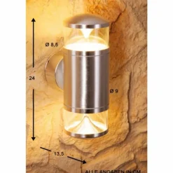 Applique extérieure Konstsmide Transparent, 2 lumières