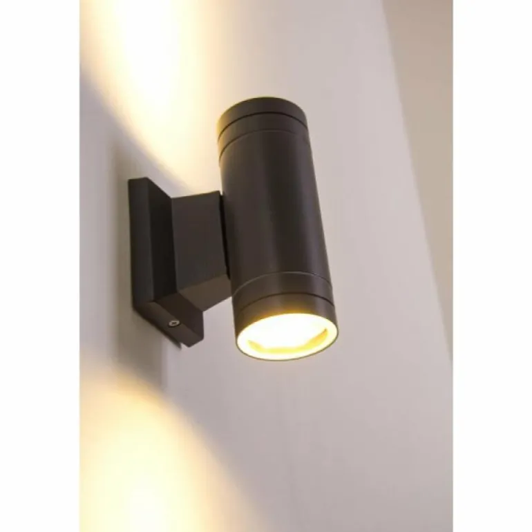 Applique extérieure LED Globo Noir, 2 lumières