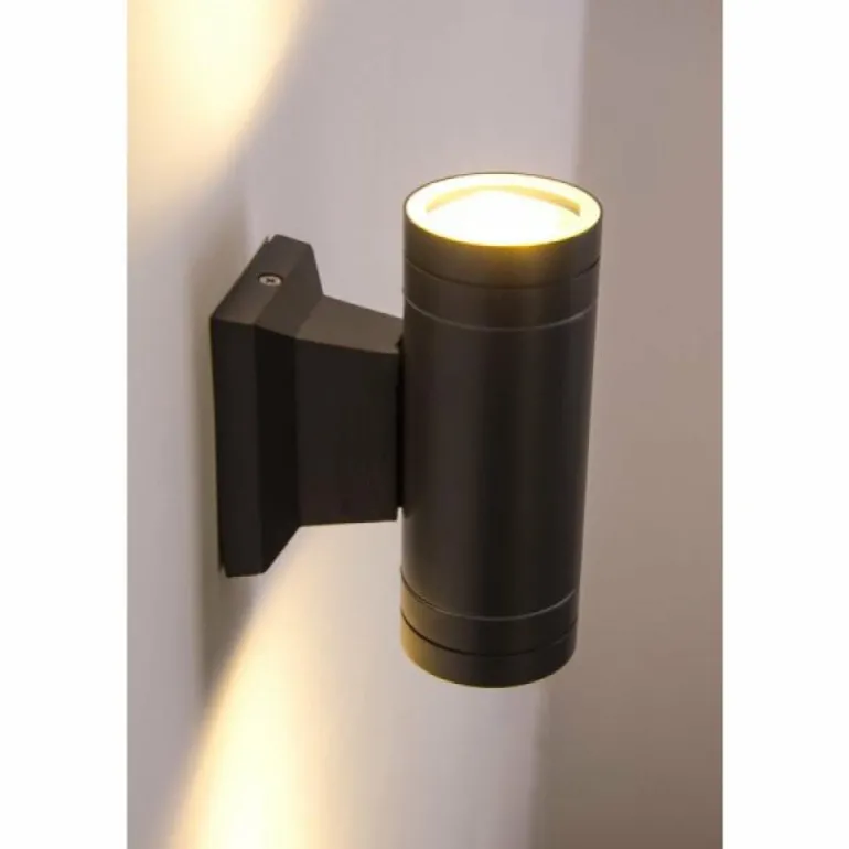 Applique extérieure LED Globo Noir, 2 lumières