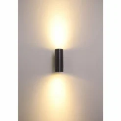 Applique extérieure LED Globo Noir, 2 lumières