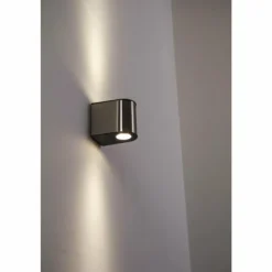 Applique extérieure LED Lutec Acier brossé, 6 lumières