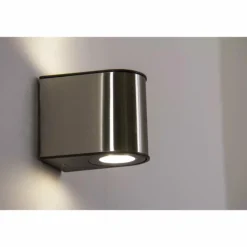 Applique extérieure LED Lutec Acier brossé, 6 lumières