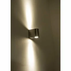 Applique extérieure LED Lutec Acier brossé, 6 lumières