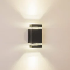 Applique extérieure Lutak LED Anthracite, 2 lumières
