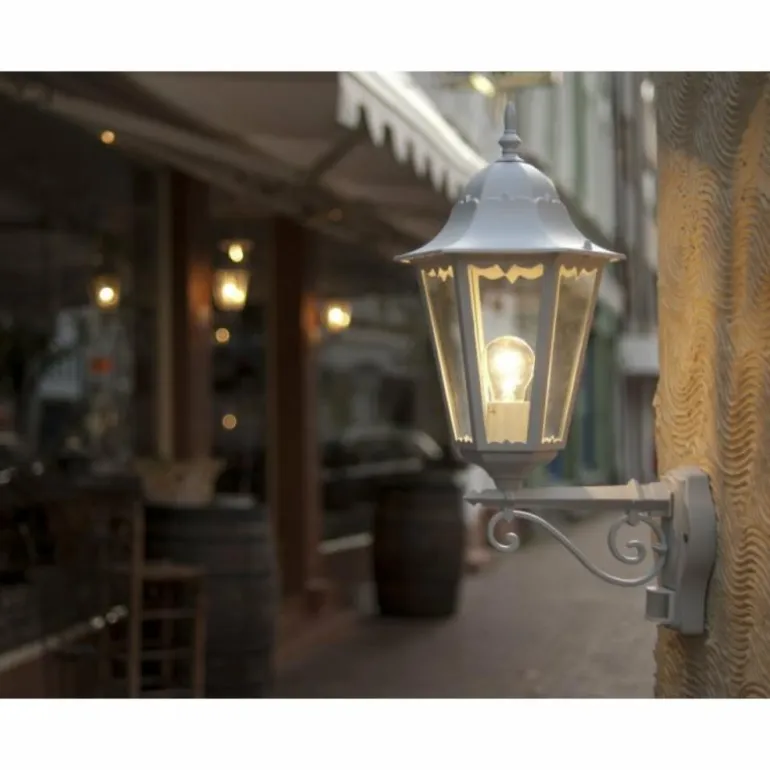 Applique extérieure LUTEC BRISTOL Blanc, 1 lumière, Détecteur de mouvement