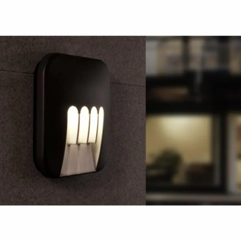Applique extérieure LUTEC MASK LED Anthracite, 4 lumières