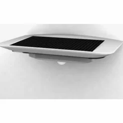 Applique extérieure LUTEC GHOST SOLAR LED Argenté, 1 lumière, Détecteur de mouvement