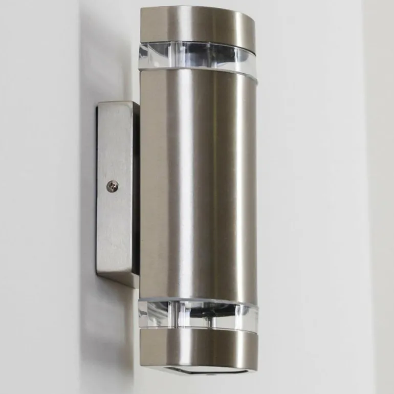 Applique extérieure Maturin Acier inoxydable, 2 lumières