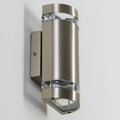 Applique extérieure Maturin Acier inoxydable, 2 lumières